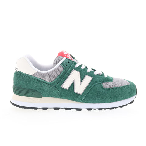 New Balance 574 U574GNH Mens Green Suede Lace Up Lifestyle Sneakers Shoes