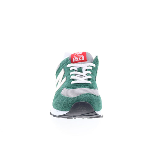 New Balance 574 U574GNH Mens Green Suede Lace Up Lifestyle Sneakers Shoes