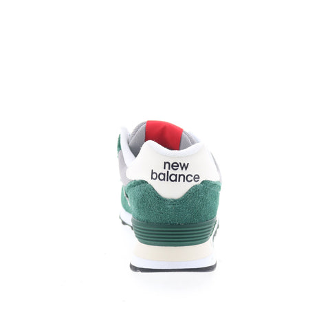 New Balance 574 U574GNH Mens Green Suede Lace Up Lifestyle Sneakers Shoes