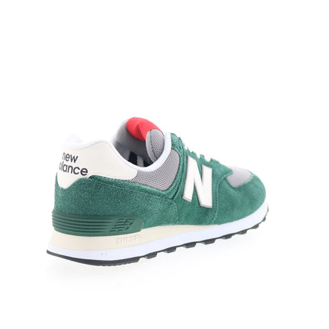 New Balance 574 U574GNH Mens Green Suede Lace Up Lifestyle Sneakers Shoes