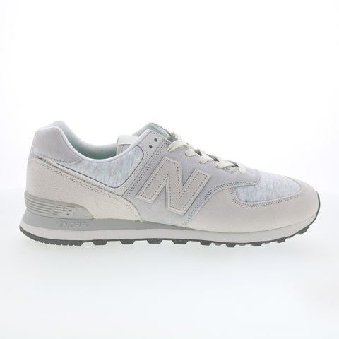 New Balance 574 U574GRM Mens Gray Suede Lace Up Lifestyle Sneakers Shoes
