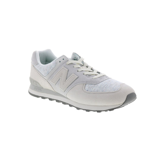 New Balance 574 U574GRM Mens Gray Suede Lace Up Lifestyle Sneakers Shoes