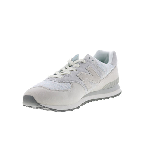 New Balance 574 U574GRM Mens Gray Suede Lace Up Lifestyle Sneakers Shoes