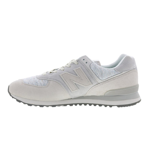 New Balance 574 U574GRM Mens Gray Suede Lace Up Lifestyle Sneakers Shoes