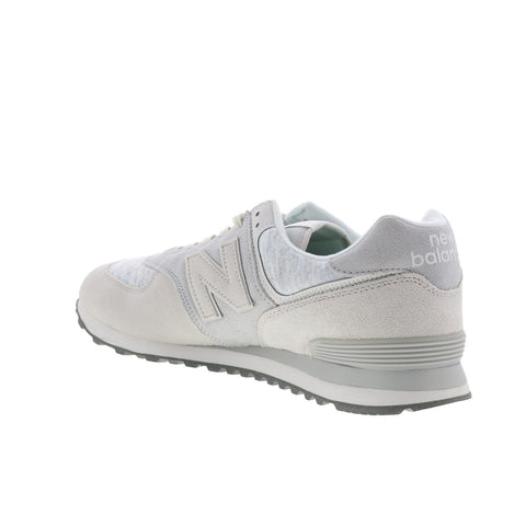 New Balance 574 U574GRM Mens Gray Suede Lace Up Lifestyle Sneakers Shoes