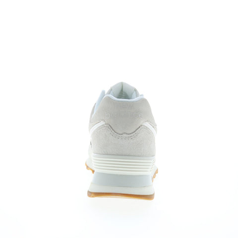 New Balance 574 U574NWW Mens Beige Suede Lace Up Lifestyle Sneakers Shoes