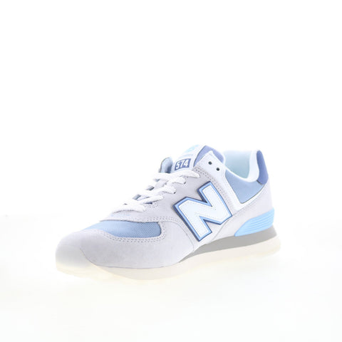 New Balance 574 V2 U574PGB Mens Gray Leather Lifestyle Sneakers Shoes