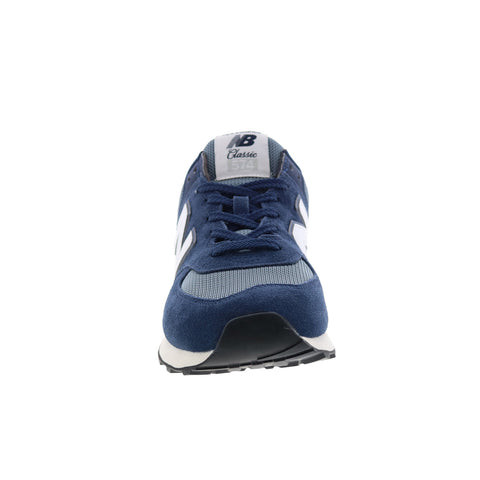 New Balance 574 U574PO2 Mens Blue Suede Lace Up Lifestyle Sneakers Shoes