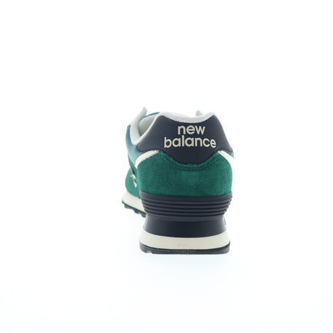 New Balance 574 U574RBC Mens Green Suede Lace Up Lifestyle Sneakers Shoes