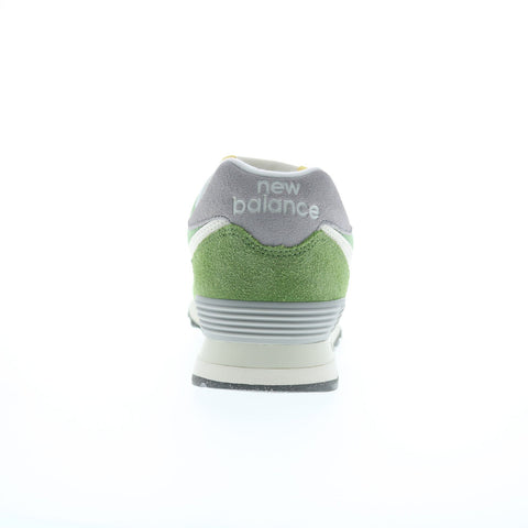 New Balance 574 U574RCC Mens Green Suede Lace Up Lifestyle Sneakers Shoes