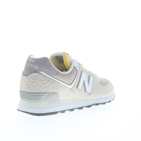 New Balance 574 U574RCD Mens Beige Suede Lace Up Lifestyle Sneakers Shoes