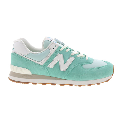 New Balance 574 U574RD2 Mens Green Suede Lace Up Lifestyle Sneakers Shoes