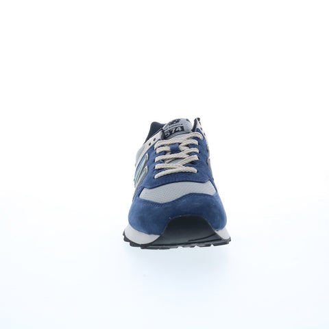 New Balance 574 U574SOA Mens Blue Suede Lace Up Lifestyle Sneakers Shoes