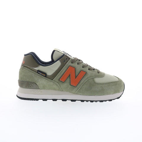 New Balance 574 U574SOC Mens Green Suede Lace Up Lifestyle Sneakers Shoes