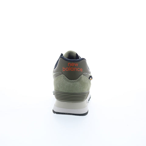 New Balance 574 U574SOC Mens Green Suede Lace Up Lifestyle Sneakers Shoes