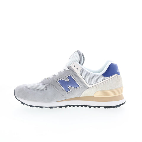 New Balance 574 U574SPB Mens Gray Suede Lace Up Lifestyle Sneakers Shoes
