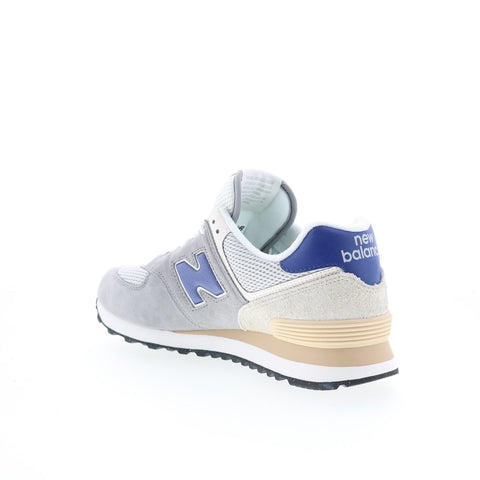 New Balance 574 U574SPB Mens Gray Suede Lace Up Lifestyle Sneakers Shoes