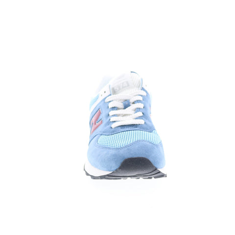New Balance 574 U574SPR Mens Blue Suede Lace Up Lifestyle Sneakers Shoes
