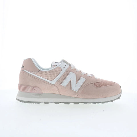 New Balance 574 U574FPP Mens Pink Suede Lace Up Lifestyle Sneakers Shoes