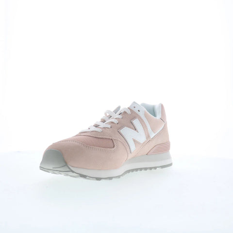 New Balance 574 U574FPP Mens Pink Suede Lace Up Lifestyle Sneakers Shoes