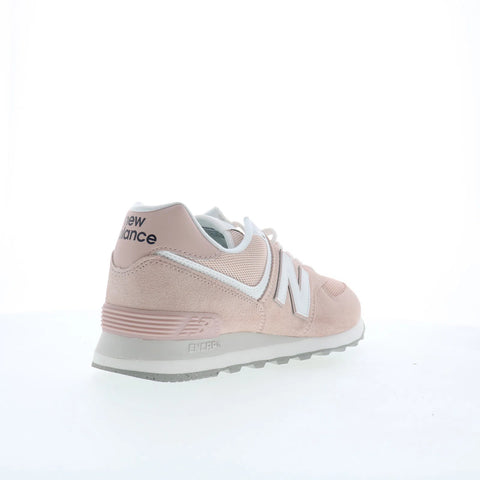 New Balance 574 U574FPP Mens Pink Suede Lace Up Lifestyle Sneakers Shoes