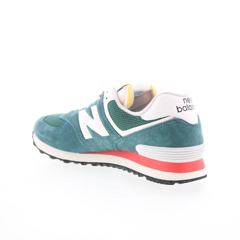 New Balance 574 U574VPG Mens Green Suede Lace Up Lifestyle Sneakers Shoes