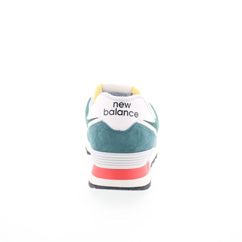 New Balance 574 U574VPG Mens Green Suede Lace Up Lifestyle Sneakers Shoes