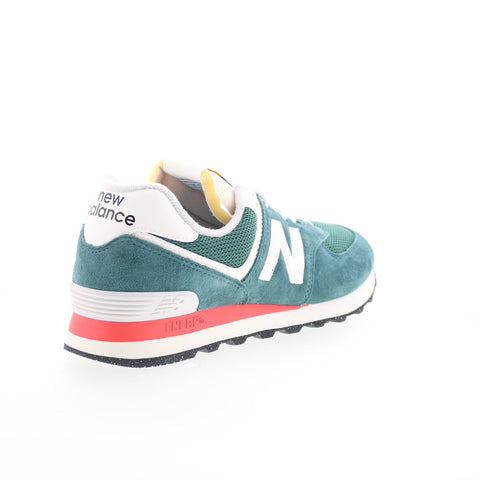 New Balance 574 U574VPG Mens Green Suede Lace Up Lifestyle Sneakers Shoes