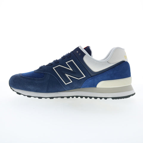 New Balance 574 U574XR2 Mens Blue Suede Lace Up Lifestyle Sneakers Shoes