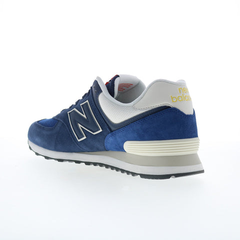New Balance 574 U574XR2 Mens Blue Suede Lace Up Lifestyle Sneakers Shoes