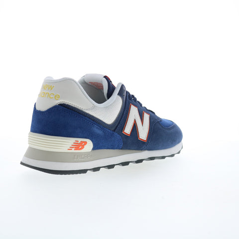 New Balance 574 U574XR2 Mens Blue Suede Lace Up Lifestyle Sneakers Shoes