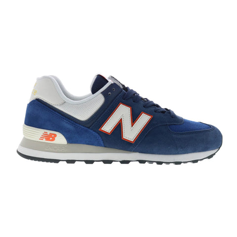 New Balance 574 U574XR2 Mens Blue Suede Lace Up Lifestyle Sneakers Shoes