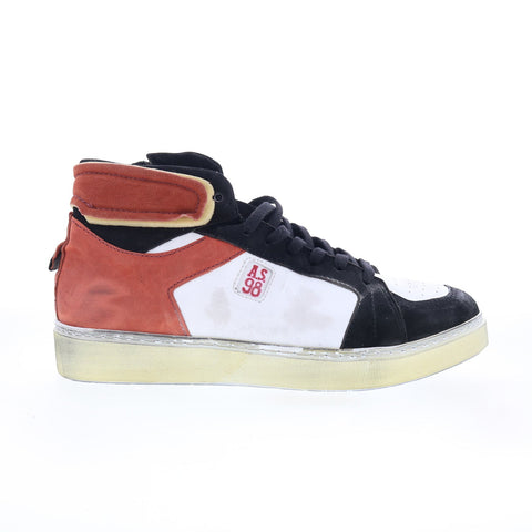 A.S. 98 Folie U85202-101-0001 Mens White Leather Lifestyle Sneakers Shoes