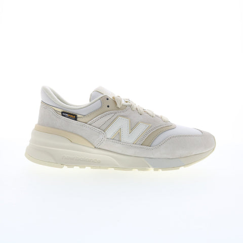 New Balance 997R U997ROB Mens Beige Suede Lace Up Lifestyle Sneakers Shoes