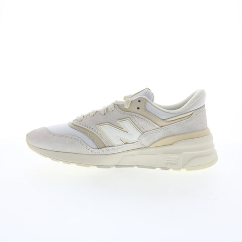 New Balance 997R U997ROB Mens Beige Suede Lace Up Lifestyle Sneakers Shoes