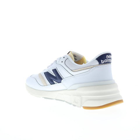 New Balance 997R U997RGC Mens White Leather Lace Up Lifestyle Sneakers Shoes