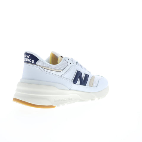 New Balance 997R U997RGC Mens White Leather Lace Up Lifestyle Sneakers Shoes