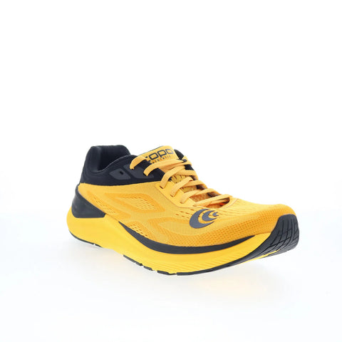Topo UltraFly 3 M038 Mens Yellow Canvas Lace Up Athletic Running Shoes