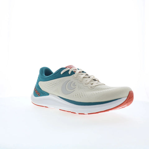 Topo UltraFly 4 M056 Mens Beige Canvas Lace Up Athletic Running Shoes