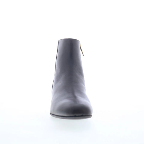 Aquatalia Ulyssaa L125634 Womens Brown Leather Zipper Ankle & Booties Boots