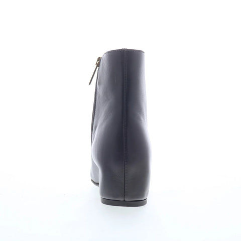 Aquatalia Ulyssaa L125634 Womens Brown Leather Zipper Ankle & Booties Boots