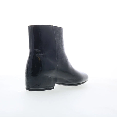 Aquatalia Ulyssaa L125701 Womens Black Leather Slip On Ankle & Booties Boots