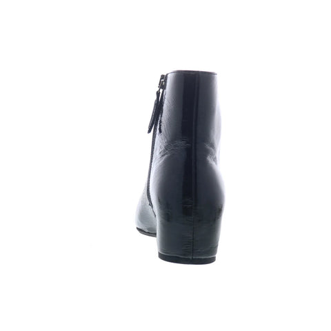 Aquatalia Ulyssaa L125701 Womens Black Leather Slip On Ankle & Booties Boots