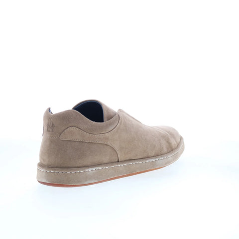 Di Bianco Umbro Mens Brown Suede Slip On Lifestyle Sneakers Shoes