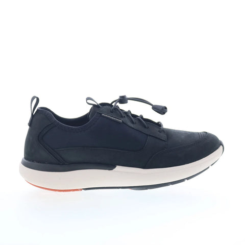 Clarks Un Cruise Tie 26132653 Womens Black Nubuck Lifestyle Sneakers Shoes