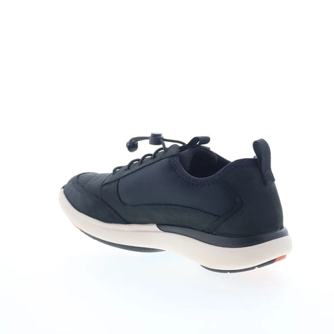 Clarks Un Cruise Tie 26132653 Womens Black Nubuck Lifestyle Sneakers Shoes