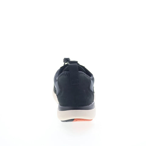 Clarks Un Cruise Tie 26132653 Womens Black Nubuck Lifestyle Sneakers Shoes