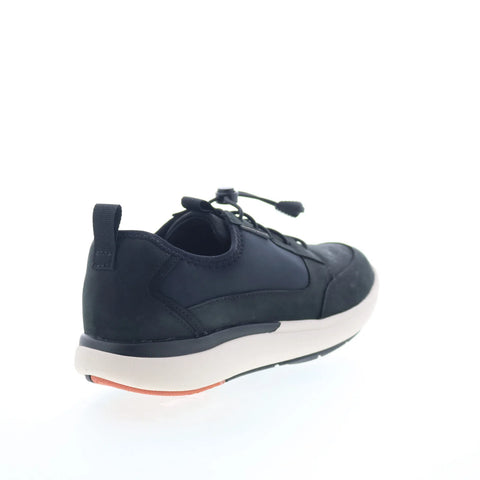 Clarks Un Cruise Tie 26132653 Womens Black Nubuck Lifestyle Sneakers Shoes