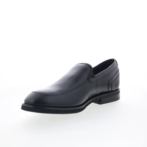 Clarks Un Hugh Step 26169021 Mens Black Loafers & Slip Ons Casual Shoes