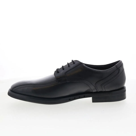 Clarks Un Hugh Way 26169530 Mens Black Wide Oxfords & Lace Ups Casual Shoes